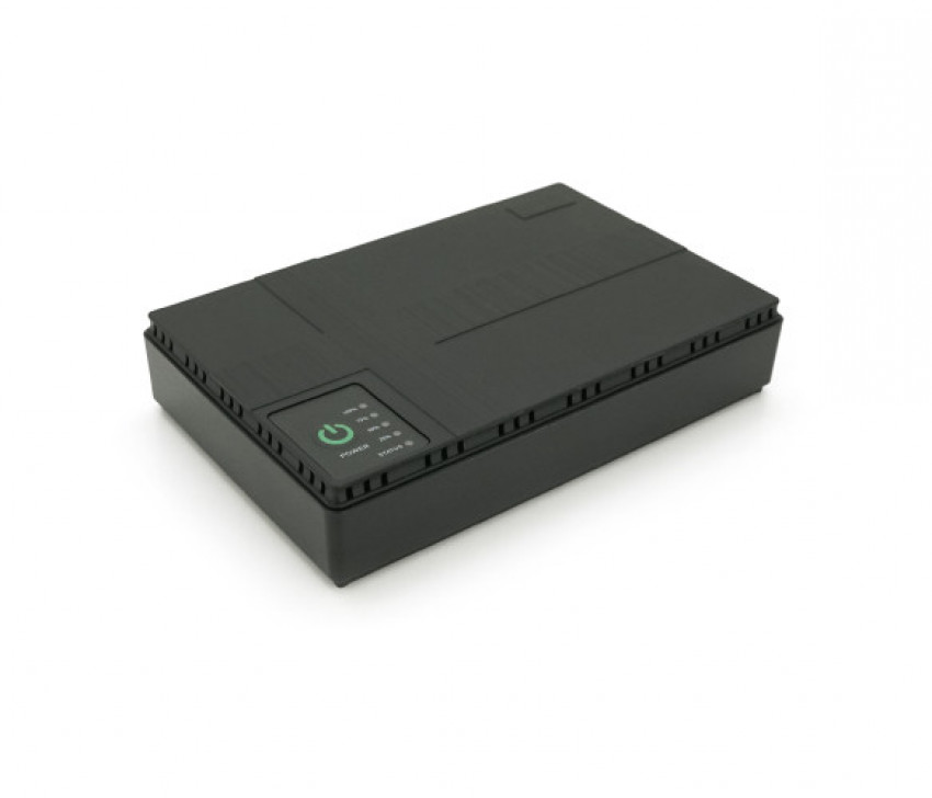 UPS-18W для роутерів/комутаторів/PON/POE-430, 5//9/12V, 1/2A, Li-ion 10400MAh, Black, BOX-37247
