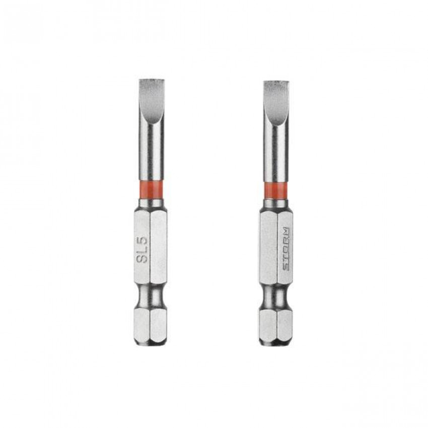 Комплект отверточних насадок SL 5 * 50 1/4 ", S2, уп. 2 од., STORM INTERTOOL VT-0229-VT-0229