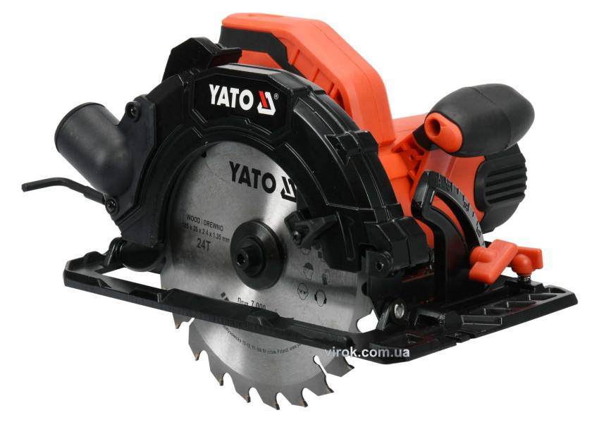 Пила дискова мережева YATO 1500 Вт диск 185 x 20 мм-YT-82151