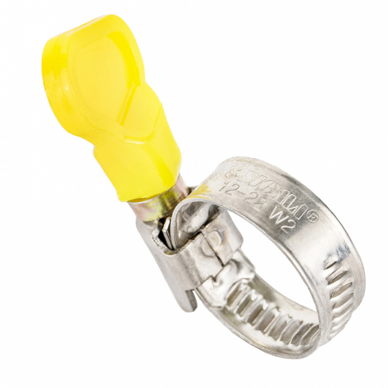 Хомут черв'ячний нержавіючий з метеликом 9мм D12-22мм 25шт Sigma (2512031)-2512031