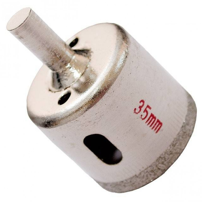 Свердло алмазне трубчасте по склу та кераміці, 35 мм INTERTOOL SD-0361-SD-0361