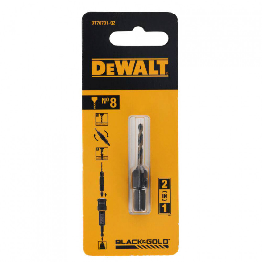Свердло пілотне з зенкером FLIP&DRIVE №8 DeWALT DT70791-DT70791