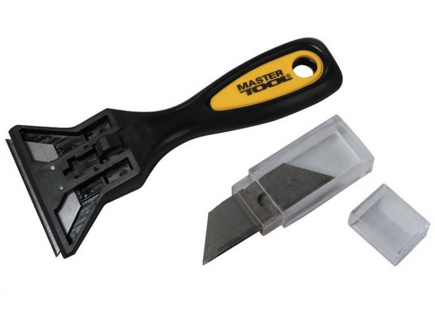 MasterTool Скребок для фарби з комплектом лез 10 шт, Арт.: 17-1001-17-1001
