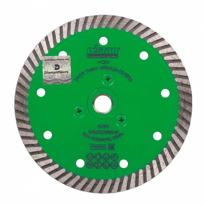 Круг алмазний вiдрiзний Turbo 125x2,2x10x22,23/M14F Elite-10179023011