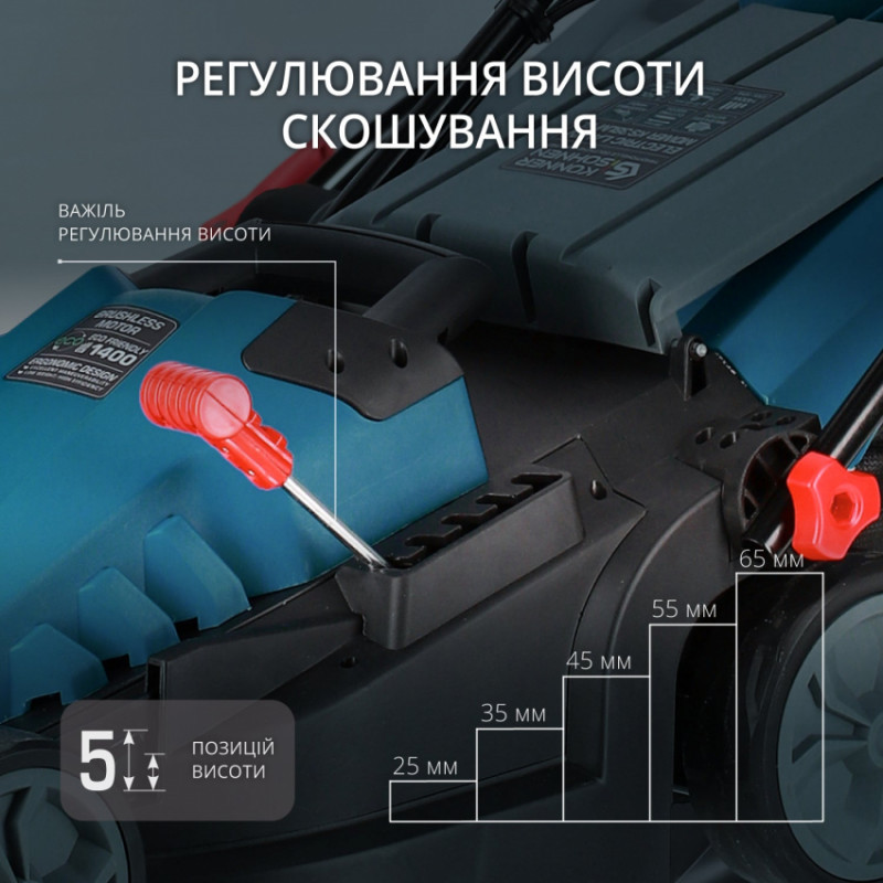 Газонокосарка електрична KS 38LM-BL-KS 38LM-BL