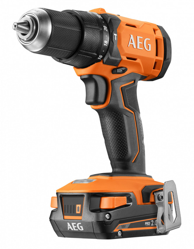 Дриль уд. акум. BSB18G4-202C AEG,18В, 2х2Аг, 0-500/0-1800об/хв, 28000уд/хв, Ø54/13/13,13мм,60Нм,кейс-