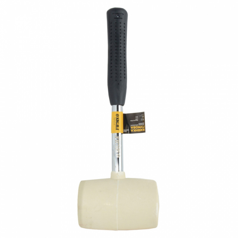 Киянка гумова біла 680г металева обгумована рукоятка SIGMA (4317431)-4317431
