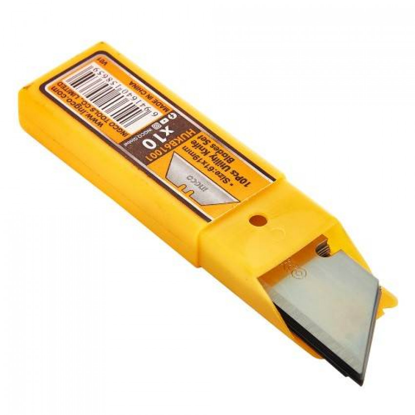 Леза для ножів трапеція 10 шт INGCO Super Select-HUKB61001