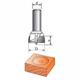 Фреза Для меблевої петлі (свердло Форстнера) №1011 (D15, h18) 08-040-150-[articul]