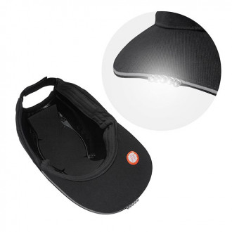 Каскетка захисна з ліхтариком INTERTOOL SP-2006