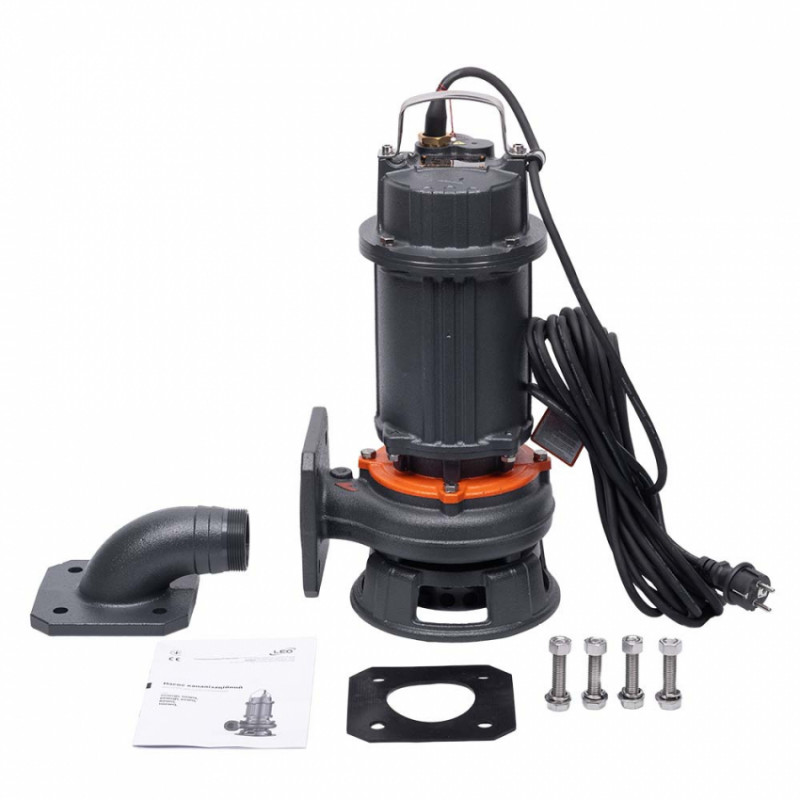 Насос каналізаційний 1.1кВт Hmax 15м Qmax 550л/хв LEO 3.0 65WQD15-10-1.1F (773832)-773832