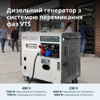 Дизельний генератор «Könner &amp; Söhnen» KS 9200HDES-1/3 ATSR (EURO V)-[articul]