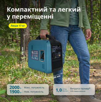 Інверторний Генератор (газ/бензин) KS 1900iG S-[articul]