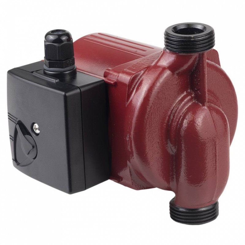 Насос циркуляційний 100Вт Hmax 6м Qmax 75л/хв Ø1" 130мм гайки Ø¾" AQUATICA (774131)-774131