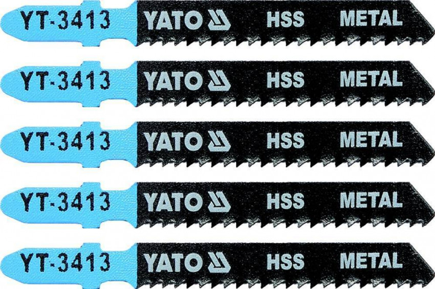 Полотно для електролобзика (метал), YATO, l=75мм, 12TPI, набір 5ін. [25/250]-YT-3413