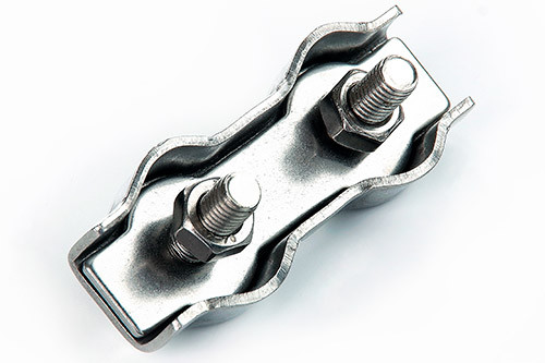 Затискач подвійний Duplex 8мм нержавіючий A2 (пачка, кратно 5шт) APRO-CD-8N