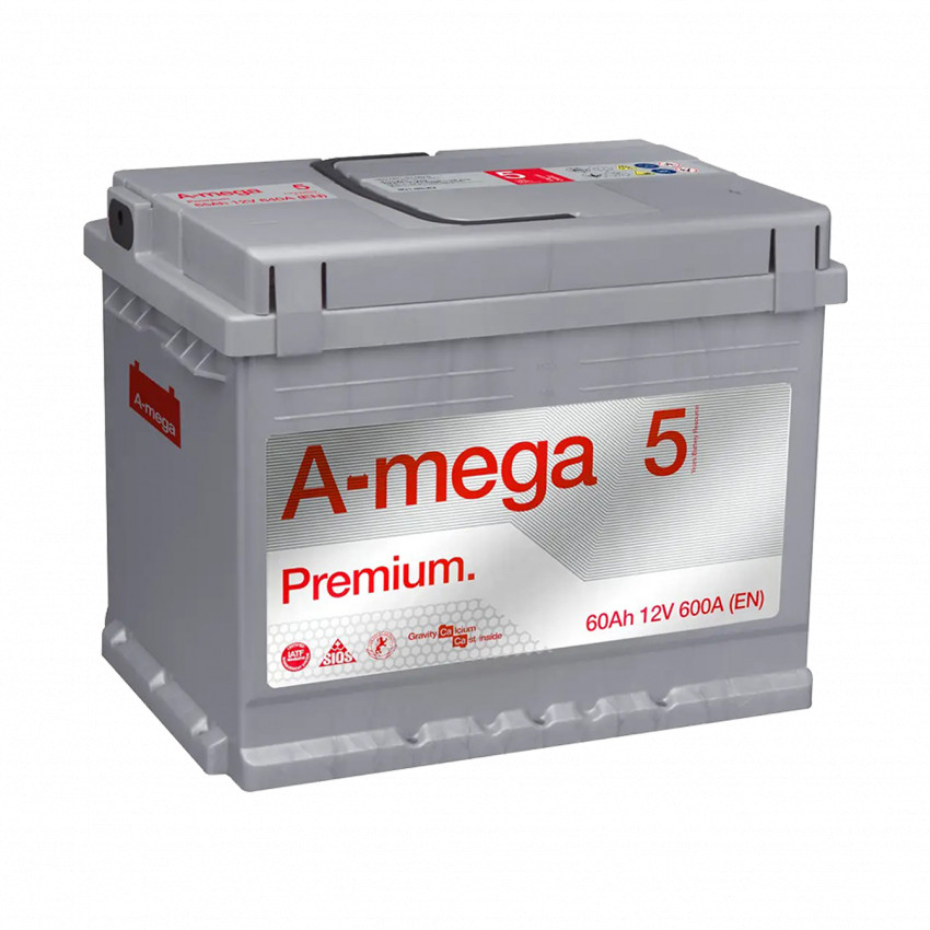 Акумулятор авто Мегатекс A-mega Premium (M5) 6СТ-60-А3 (прав) ТХП 600-