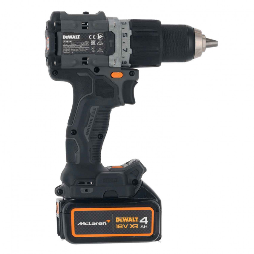 Дриль-шурупокрут ударний McLaren F1 TEAM LIMITED EDITION DeWALT DCD85MM1T-DCD85MM1T