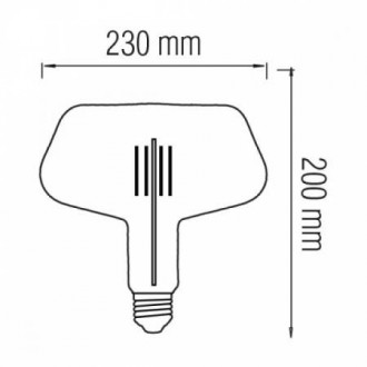 Світлодіодна лампа Filament GINZA-XL 8W Е27 Titanium