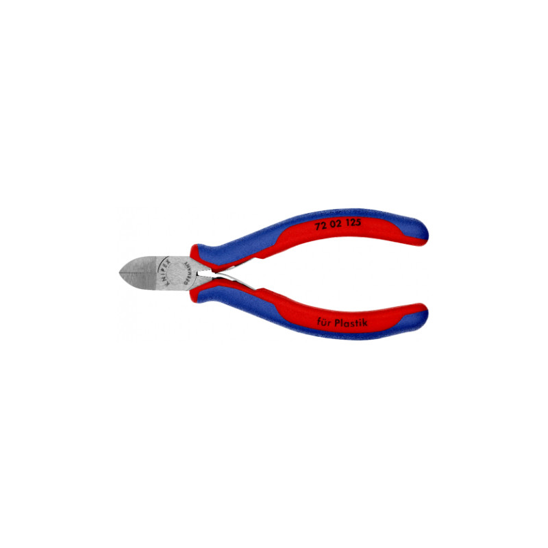Кусачки бокові для пластмаси KNIPEX 72 02 125-72 02 125