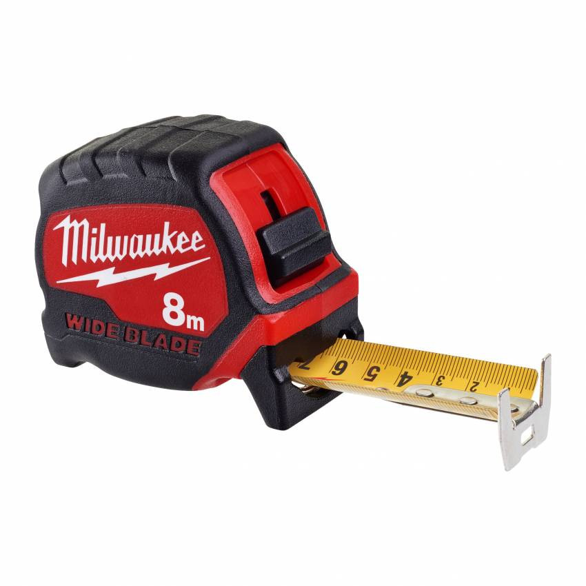Рулетка метрична MILWAUKEE WIDE BLADE, 8м (33мм)-4932471816