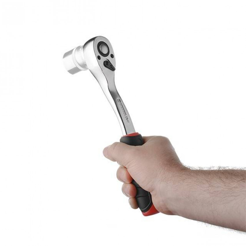Рукоятка із храповим механізмом на 72 зуба 1/2" ., Cr-V STORM INTERTOOL ET-8003-ET-8003