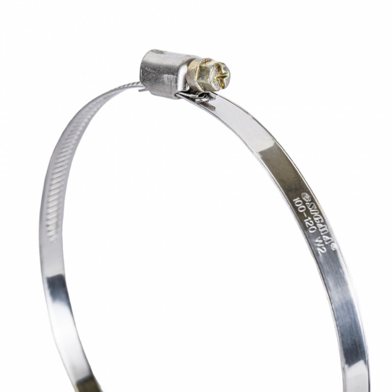 Хомут черв'ячний нержавіючий 9мм D100-120мм 10шт Sigma (2510181)-2510181