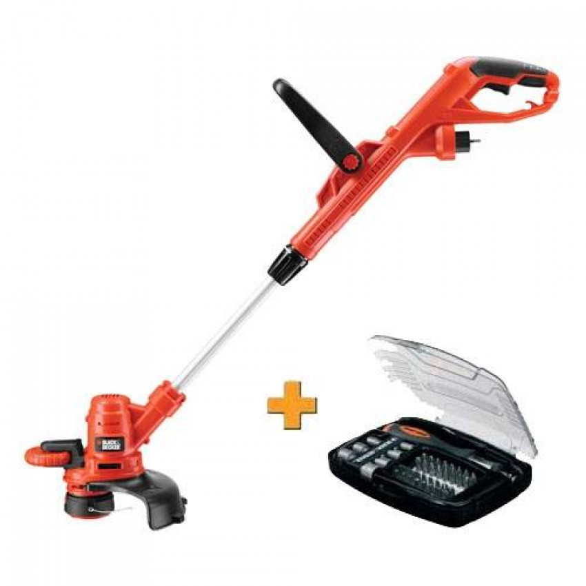 Тример BLACK DECKER електричний, 550 Вт, 7600 об/хв, вага 2.5 кг.-ST5530+A7062