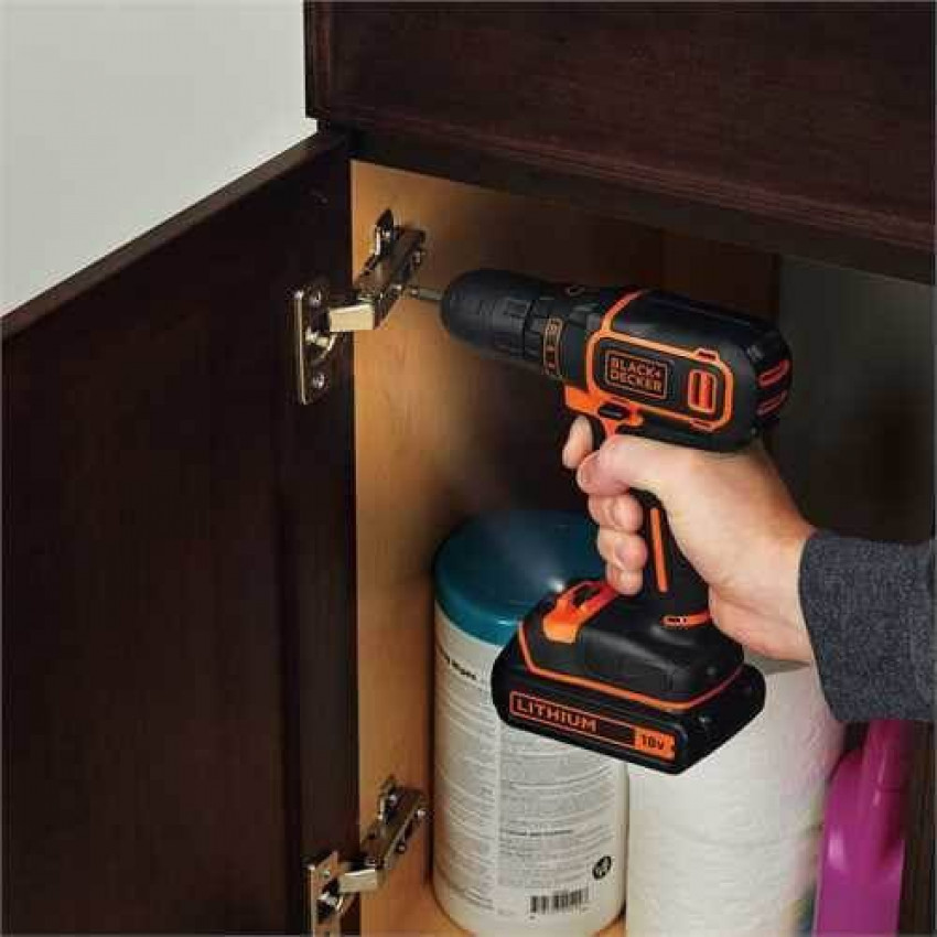 Дриль-шуруповерт акумуляторний BLACK DECKER BDCDD186KB-BDCDD186KB