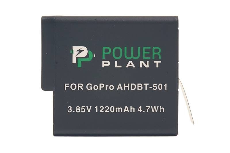 Аккумулятор PowerPlant для GoPro AHDBT-501 1220mAh-CB970124