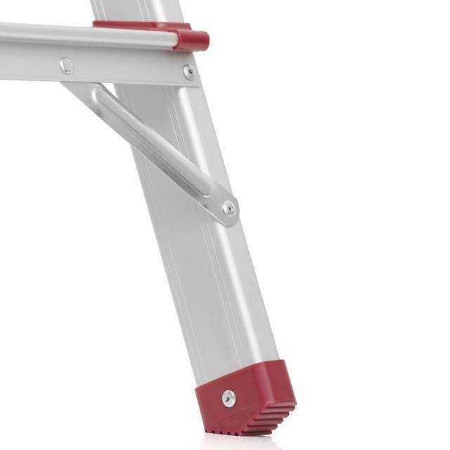 Драбина алюмінієва двостороння, 2 сходинки, висота: 440 мм, 150 кг INTERTOOL LT-1102-LT-1102