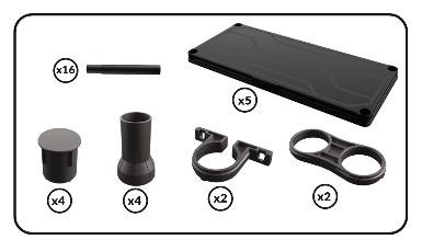 Система стелажів QBRICK SYSTEM REGULAR Low 74/32см, 5 полок, 100кг (5901238263302)-REGQRS74325LCZAPG001