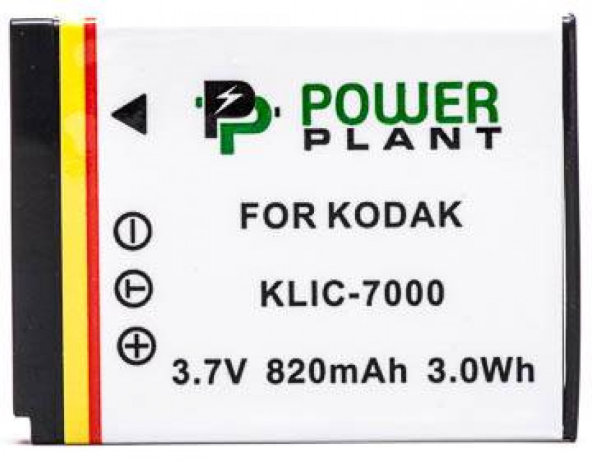 Акумулятор PowerPlant Kodak KLIC-7000 820mAh-DV00DV1152