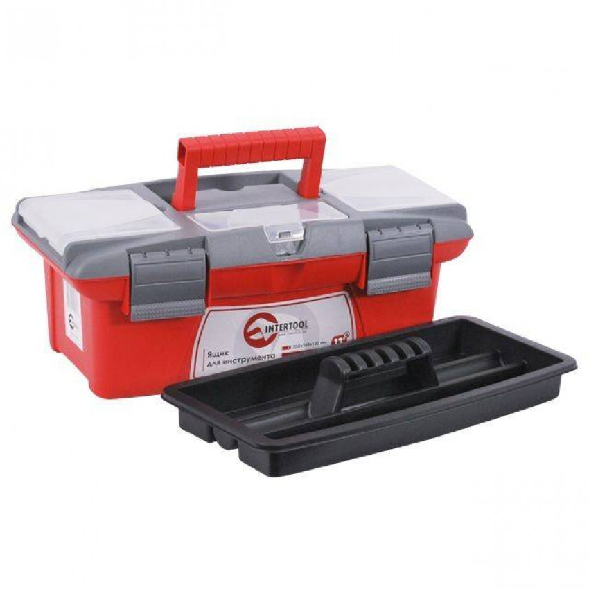 Ящик для інструментів 13" 335*185*130мм INTERTOOL BX-0413-BX-0413