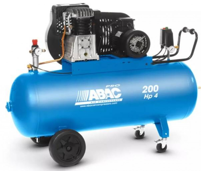 Компресор ABAC PRO A49B 200 CT5,5, 200л, 400/3/50, 595л/хв, 11бар, 4кВт, 1400об/хв, 95дБ, 114кг-PRO A49B 200 CT5,5