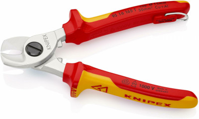 Ножиці для різки кабелів KNIPEX 95 16 165 T BK
