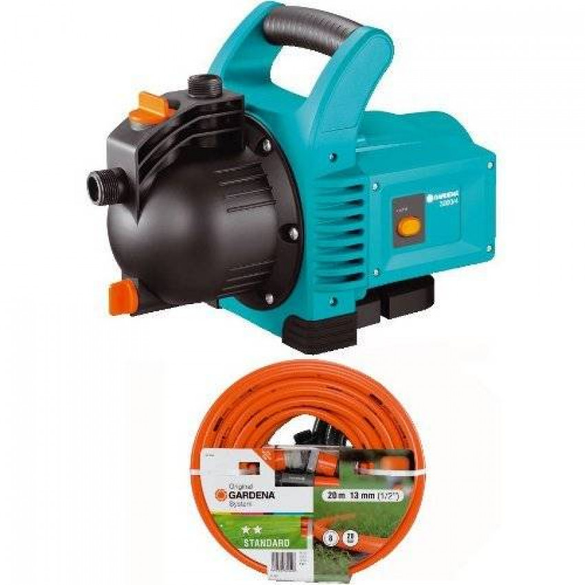 Насос садовий Gardena 3000/4 Classic + 20м шланга 1/2 '-01717-20.000.00