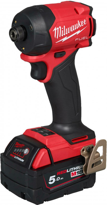 Шуруповерт ударний гідравлічний акумуляторний безщітковий MILWAUKEE, M18 FIDRQ-502X,113Нм (зарядний пристрій М12-18 FC, 2 акумул-4933498912
