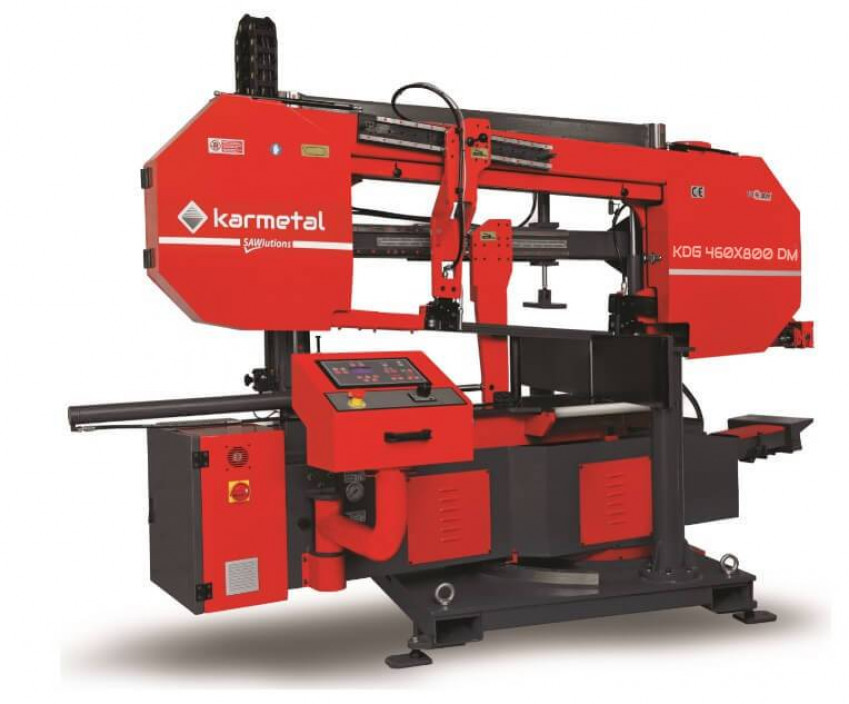 Напівавтоматична двоколонна стрічкова пила по металу Karmetal KDG 460x800 DM-KDG 460x800 DM