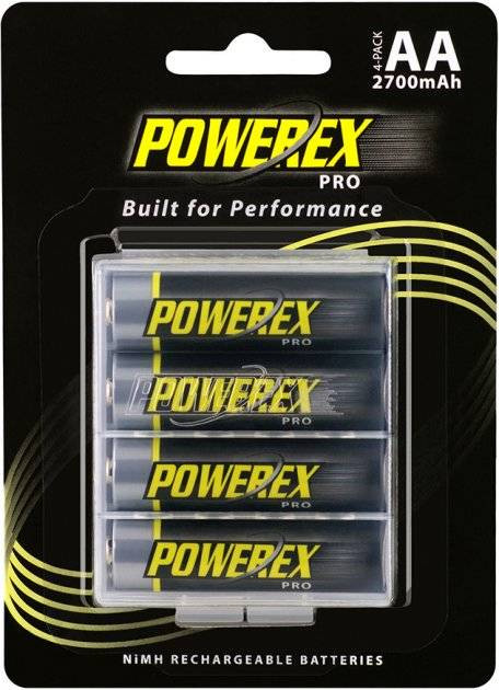 Акумулятор Powerex PRO  AA Ni-Mh  1.2V, 2700mAh 4шт/уп blister-MHRAA4PRO