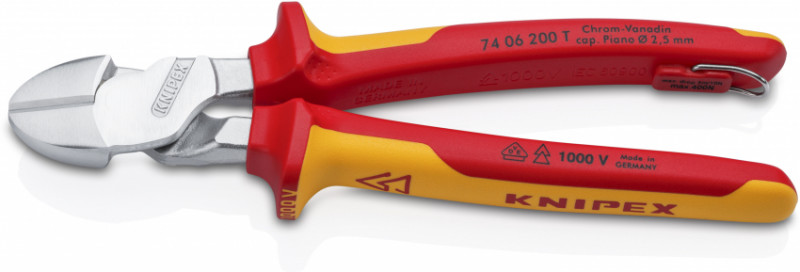 Кусачки бокові особливої потужності KNIPEX 74 06 200 T BK-74 06 200 T BK