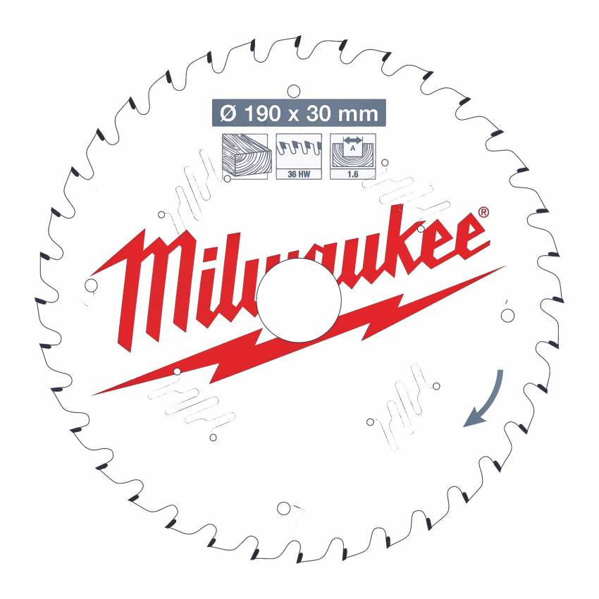 Диск пиляльний MILWAUKEE, Ø165х20х1,8мм, 24 зуб. 1-4932399909