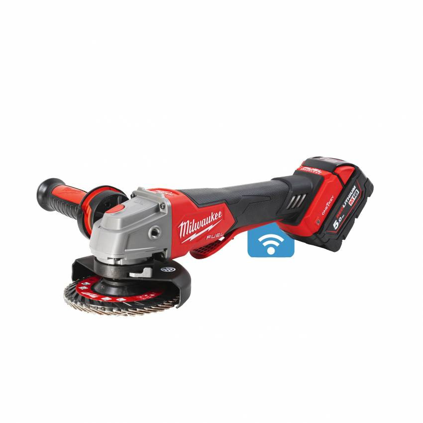 Шліфмашина кутова акумуляторна MILWAUKEE, M18 ONEFSAG125XPDB-0X, Ø125мм (HDкейс)-4933478434