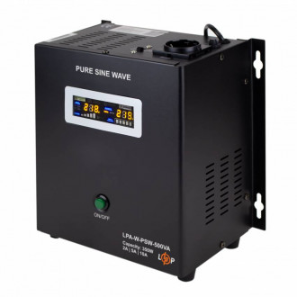 ДБЖ з правильною синусоїдою 12V LPA-W-PSW-500VA(350Вт) 2A/5A/10A-[articul]