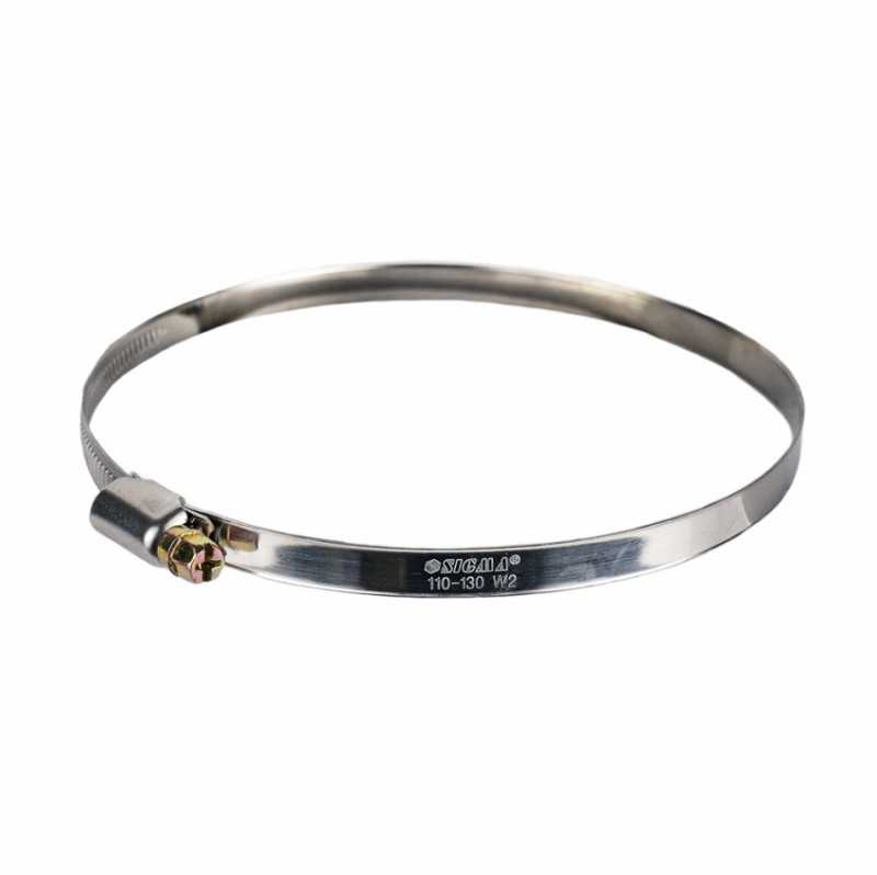 Хомут черв'ячний нержавіючий 9мм D110-130мм 10шт Sigma (2510191)-2510191