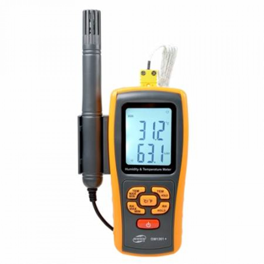 Термогигрометр, термопара, Bluetooth 0-100%, -10-50 °C BENETECH GM1361X-GM1361X