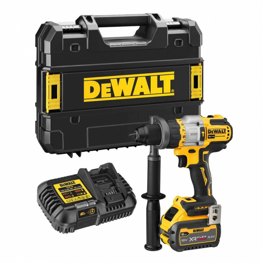 Дриль-шуруповертний акумуляторний безщітковий ударний DeWALT DCD999T1-DCD999T1