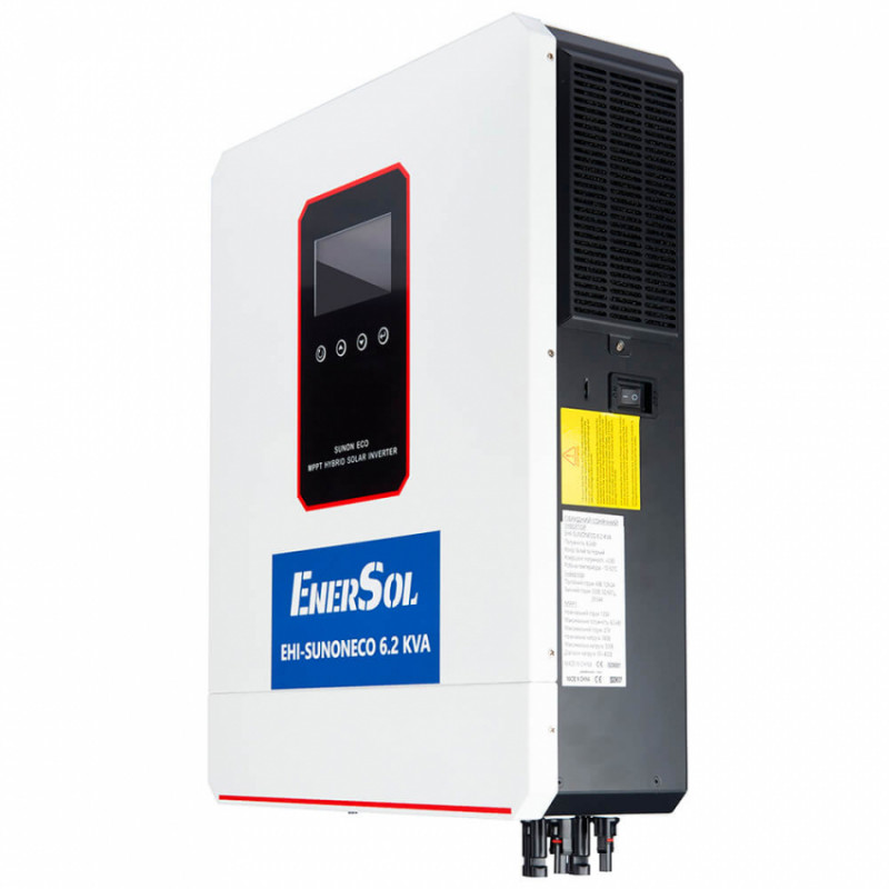 Гібридний інвертор EnerSol EHI-SUNONECO6.2KW+EB-SK-51.2V200Ah-EHI-SUNONECO6.2KW+EB-SK-51.2V200Ah