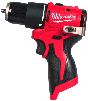 Дриль-шуруповерт акумуляторна безщіткова ударна MILWAUKEE, M12 BLPDRC-0 (40Нм)-[articul]