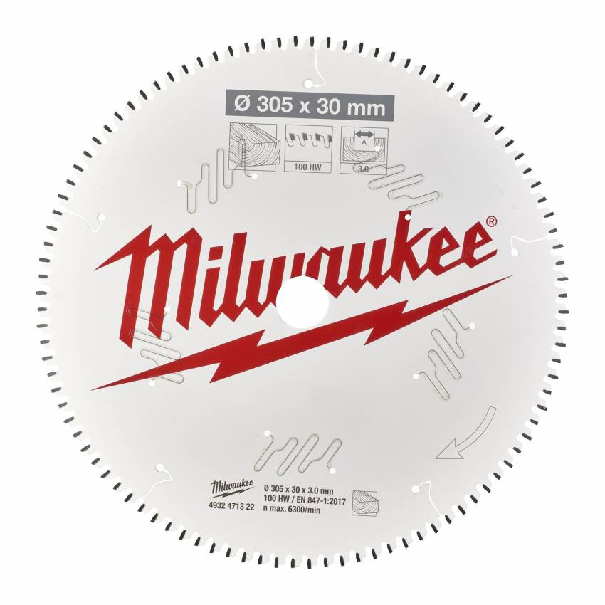 Диск пильний MILWAUKEE, Ø254/30мм, 80 зуб.-4932471318